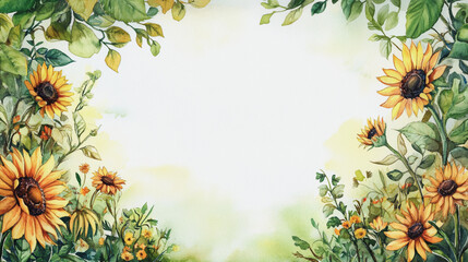 Naklejka premium Elegant wedding invitation card background vector. Minimal hand painted watercolor botanical flowers texture template background. Design for wedding,vip cover, poster, rsvp moderncard, Valentine's Day