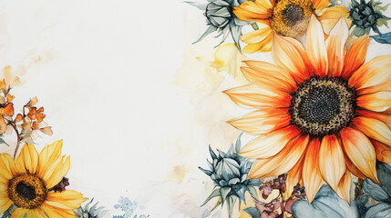 Elegant wedding invitation card background vector. Minimal hand painted watercolor botanical flowers texture template background. Design for wedding,vip cover, poster, rsvp moderncard.,Valentine's Day