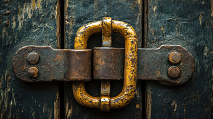 old lock metal secure closed protection