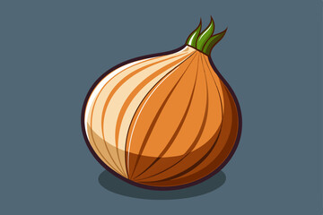 Onion vector illustration Contains mesh
