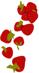 fresh strawberry fruit clipart