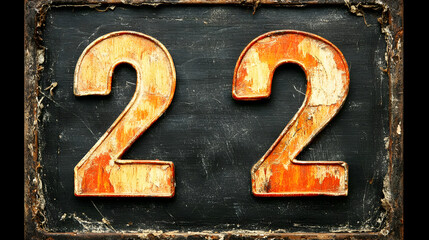 Grunge Number 22 Illustration