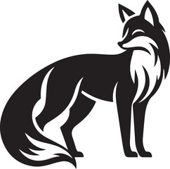 Elegant Fox Silhouette Design