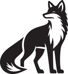 Elegant Fox Silhouette Design