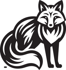 Elegant Fox Silhouette Design
