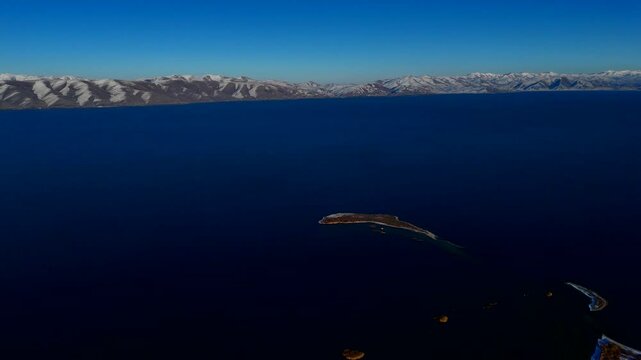 Lake Sevan in the mountains, Armenia