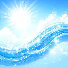 Serene Sky Abstract Background Illustration