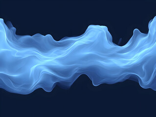 Abstract Blue Wave Background Illustration