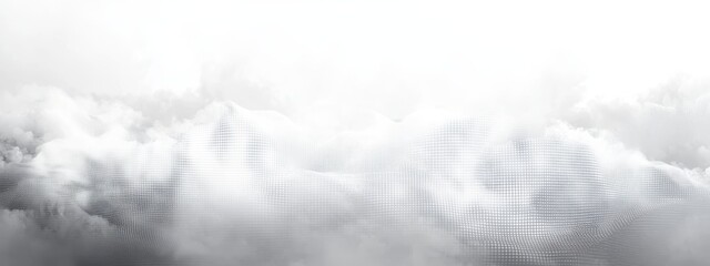 Obraz premium Abstract landscape, minimalist, monochromatic, misty mountains, ink wash, horizon line, ethereal, atmospheric, soft edges, black and white, tranquil, zen-like, subtle gradients, negative space, dreamy