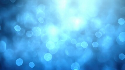 Blue background Bokeh with overlapping circles of shades of blue,Generative Ai illustration