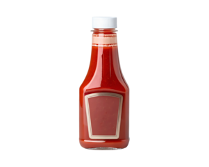High-quality ketchup splash isolated on a white transparent background, perfect for food advertisements, recipe blogs, or condiment packaging designs with a professional cutout finish
