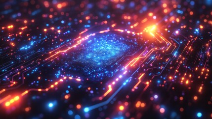 Obraz premium Abstract Technology Background Futuristic Concept