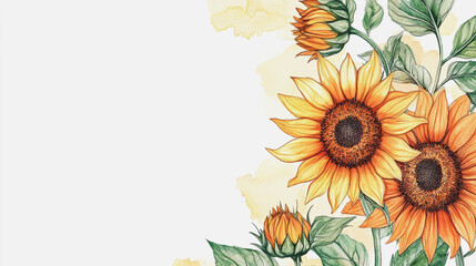 Elegant wedding invitation card background vector. Minimal hand painted watercolor botanical flowers texture template background. Design for wedding, vip cover, poster, rsvp moderncard.Valentine's Day