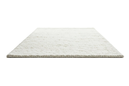 White carpet isolated on white