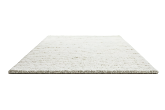 White carpet isolated on white