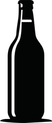bottle silhouette vector art