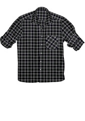 3D illustration summer twill cotton shirt for men.
