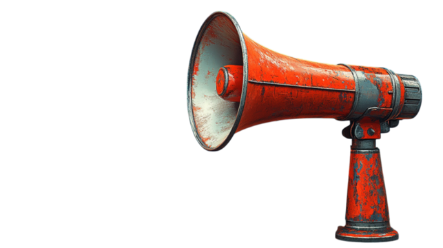 Megaphone on Transparent Background