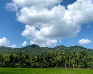 landscape with clouds