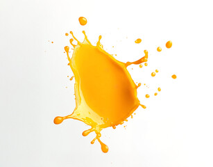 Dynamic splashes of vibrant orange liquid, golden-orange fluidity in striking detail, and a perfect collision of motion and tone—a vibrant energy in every frame. Created using generative AI