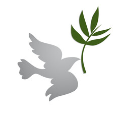 Dove Carrying an Olive Branch