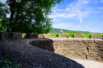 Forest and trees view from the castle tower