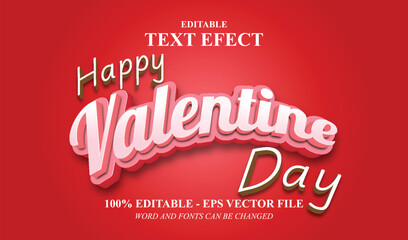 VALENTINE DAY EDITABLE TEXT EFFECT 3D free download