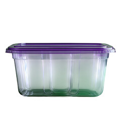 Plastic Food Container for Lunch on Transparent Background