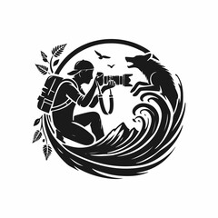 globe with a symbol of peace