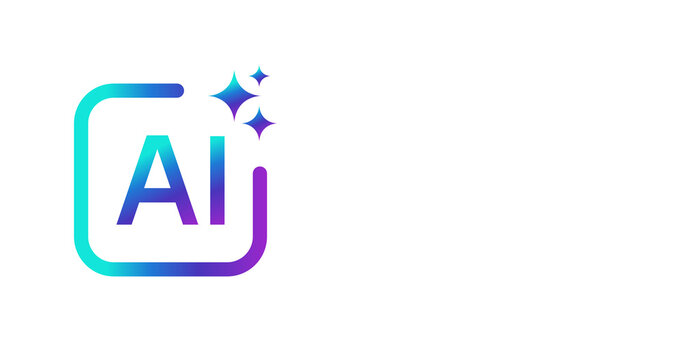 Generative Ai logo png. Artificial intelligence icon symbol. Transparent background