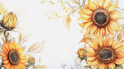 Elegant wedding invitation card background vector. Minimal hand painted watercolor botanical flowers texture template background. Design for wedding, vip cover, poster, rsvp moderncard.Valentine's Day