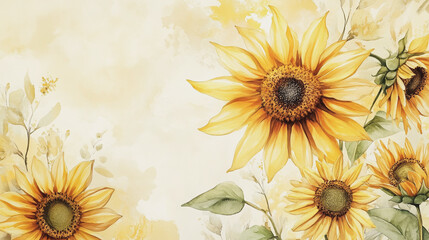 Elegant wedding invitation card background vector. Minimal hand painted watercolor botanical flowers texture template background. Design for wedding, vip cover, poster, rsvp moderncard.Valentine's Day