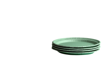  Disposable Tableware on Transparent Background