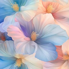 nature flower illustration with colorful petals