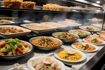 Obraz premium A day to enjoy all you can eat buffets