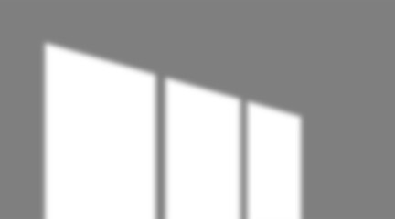 Window shadow overlay effect. Shadow of window frame isolated on transparent background