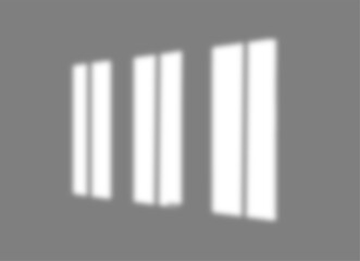 Window shadow overlay effect. Shadow of window frame isolated on transparent background