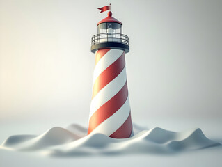 3D Lighthouse Illustration