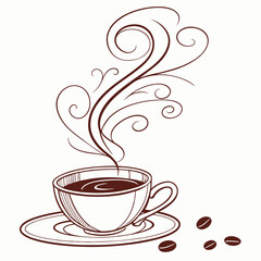 cup of hot coffee