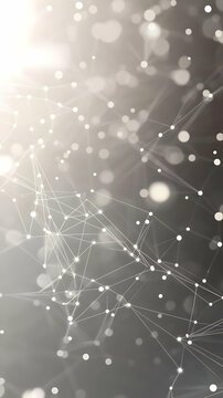Abstract Grey Network Background Illustration