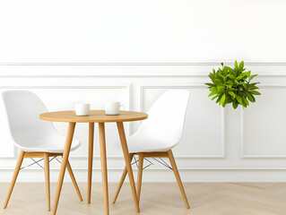 Modern Minimalist 3D Illustration Coffee Table