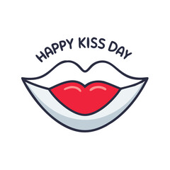 Create Romantic Happy Kiss Day Vectors