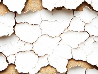 Cracked White Paint Abstract Background