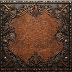 Tooled Leather Western Background