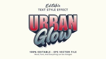 Urban Glow Editable Text Effect