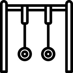 Gymnastic Line Icon