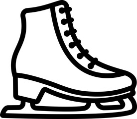 Skate Shoes Line Icon
