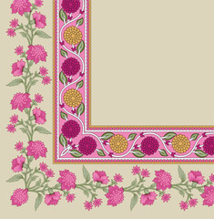 Intricate classic Border patterns with detailed frames, creating luxurious Pattern, decorative pieces, and wallpapers.