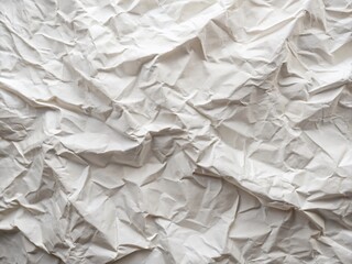 Obraz premium Abstract White Crumpled Paper Texture Background: Perfect for Minimalist Designs & Branding