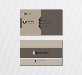 Modern and simple business card design.